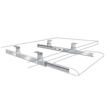 Dendesigns 18 In. Variable Height Keyboard Slide 75Lb. - Black DE308509